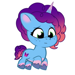 Size: 1280x1280 | Tagged: safe, artist:bluemario11, female, filly, foal, g5, horn, imported from derpibooru, misty brightdawn, rebirth misty, simple background, transparent background, unicorn