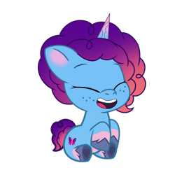 Size: 1280x1280 | Tagged: safe, artist:bluemario11, cute, female, filly, foal, g5, horn, imported from derpibooru, misty brightdawn, mistybetes, rebirth misty, simple background, transparent background, unicorn