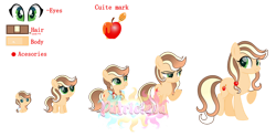 Size: 1280x633 | Tagged: safe, artist:patriciava, oc, oc:applehoney, baby, baby pony, earth pony, female, filly, foal, imported from derpibooru, mare, offspring, parent:applejack, parent:caramel, parents:carajack, pony, teenager