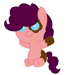 Size: 1024x1113 | Tagged: safe, artist:kannayui, oc, oc:chocoberry, baby, baby pony, colt, earth pony, foal, imported from derpibooru, male, oc only, offspring, parent:cheese sandwich, parent:pinkie pie, parents:cheesepie, pony, simple background, solo, transparent background