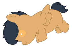 Size: 1024x670 | Tagged: safe, artist:kannayui, oc, oc:skidmark, baby, baby pony, colt, foal, imported from derpibooru, male, oc only, offspring, parent:rumble, parent:scootaloo, parents:rumbloo, pegasus, pony, simple background, solo, transparent background