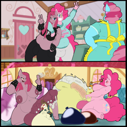 Size: 2000x2000 | Tagged: explicit, artist:sanyo2100, pinkie pie, abdominal bulge, ahegao, anthro, arm on shoulder, balloon, balls, banned from derpibooru, belly, belly bed, belly button, bellyring, big balls, big belly, big breasts, big penis, bracelet, breasts, busty pinkie pie, cigarette, crotch bulge, cum, cum inflation, cumming, cup cake, duality, earth pony, excessive cum, eyes closed, female, freckles, futa, futa pinkamena diane pie, futa pinkie pie, genital piercing, grin, hand on hip, heart eyes, herm, heterochromia, huge belly, huge breasts, hyper, hyper balls, hyper penis, imported from twibooru, impossibly large balls, impossibly large belly, impossibly large penis, inflation, intersex, jacob's ladder, lip bite, lolicon, male, nipple piercing, nipples, nudity, open mouth, peace sign, pegasus, penile piercing, penis, piercing, pinkamena diane pie, pound cake, pumpkin cake, self ponidox, shotacon, smiling, spiked wristband, starry eyes, tongue out, underage, unguligrade anthro, unicorn, vein, veiny cock, vomiting cum, wingding eyes, wristband