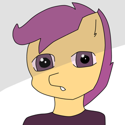 Size: 2048x2048 | Tagged: safe, artist:cadenza, scootaloo, alternate universe, anthro, female, filly, foal, g4, ibispaint x, imported from derpibooru, pegasus, room, shading practice