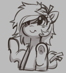 Size: 581x638 | Tagged: safe, artist:mushy, oc, oc:twig, earth pony, female, filly, foal, hooves, imported from derpibooru, sitting