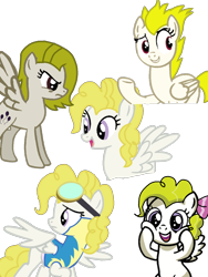 Size: 1080x1440 | Tagged: safe, artist:oumirot, adoraprise, angry, bowtie, clothes, cute, cuteprise, female, filly, filly surprise, foal, g1, g1 to g4, g1betes, g4, g4betes, generation leap, generational ponidox, imported from derpibooru, pegasus, pony, simple background, smiling, surprisamena, surprise, surprise (g4), transparent background, uniform, wonderbolt trainee uniform, wonderbolts