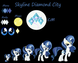 Size: 691x561 | Tagged: safe, artist:brightness-sentryyt, oc, oc:skyline city, baby, baby pony, female, filly, foal, horn, imported from derpibooru, mare, offspring, parent:fancypants, parent:rarity, parents:raripants, pony, teenager, unicorn