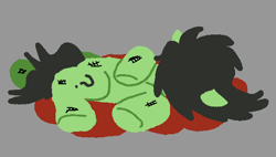 Size: 521x296 | Tagged: semi-grimdark, artist:anonymous, artist:violet-rain, oc, oc:filly anon, 2026, beaten up, blood, digital art, family guy death pose, female, filly, foal, grimderp, imported from derpibooru, ouch, solo