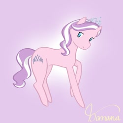 Size: 756x756 | Tagged: safe, artist:bananashake, diamond tiara, earth pony, female, filly, foal, g4, gradient background, imported from derpibooru, pony, solo