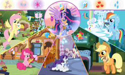 Size: 1920x1152 | Tagged: safe, artist:jonatanmagic, applejack, fluttershy, pinkie pie, rainbow dash, rarity, twilight sparkle, oc, oc:applefazt, oc:galaxy sentry sparkle, oc:melody, oc:party plex, oc:rainbow light, oc:skylight, oc:stellarnight sparkle sentry, alicorn, baby, baby pony, chaos pony, deviantart watermark, earth pony, female, filly, foal, g4, horn, hybrid, imported from derpibooru, interspecies offspring, mane six, mother and child, mother and daughter, obtrusive watermark, offspring, older, older twilight, older twilight sparkle (alicorn), parent:applejack, parent:caramel, parent:cheese sandwich, parent:discord, parent:fancypants, parent:flash sentry, parent:fluttershy, parent:pinkie pie, parent:rainbow dash, parent:rarity, parent:soarin', parent:twilight sparkle, parents:carajack, parents:cheesepie, parents:discoshy, parents:flashlight, parents:raripants, parents:soarindash, pegasus, pony, princess twilight 2.0, unicorn, watermark