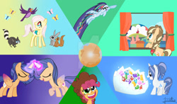 Size: 1600x939 | Tagged: safe, artist:jonatanmagic, oc, oc:applefazt, oc:galaxy sentry sparkle, oc:melody, oc:party plex, oc:rainbow light, oc:skylight, oc:stellarnight sparkle sentry, alicorn, chaos pony, deviantart watermark, earth pony, female, filly, foal, g4, horn, hybrid, imported from derpibooru, interspecies offspring, obtrusive watermark, offspring, parent:applejack, parent:caramel, parent:cheese sandwich, parent:discord, parent:fancypants, parent:flash sentry, parent:fluttershy, parent:pinkie pie, parent:rainbow dash, parent:rarity, parent:soarin', parent:twilight sparkle, parents:carajack, parents:cheesepie, parents:discoshy, parents:flashlight, parents:raripants, parents:soarindash, pegasus, pony, teenager, unicorn, watermark