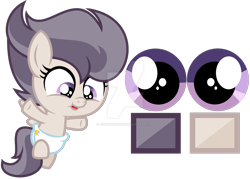 Size: 1920x1378 | Tagged: safe, artist:jonatanmagic, oc, oc:stormy light, baby, baby pony, deviantart watermark, female, filly, foal, imported from derpibooru, obtrusive watermark, offspring, parent:rumble, parent:scootaloo, parents:rumbloo, pegasus, pony, watermark