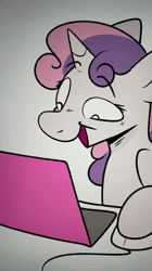Size: 1080x1920 | Tagged: safe, artist:crookedbeetles, button mash, scootaloo, animated, chair, colt, computer, computer mouse, crying, drink, earth pony, eyebrows, eyebrows visible through hair, female, filly, foal, g4, hat, horn, imported from derpibooru, juice, juice box, laptop computer, laughing, male, minecraft, oneyplays, playing video games, pokémon, pony, propeller hat, screaming, slap, sound, suddenly hands, tears of laughter, unicorn, webm