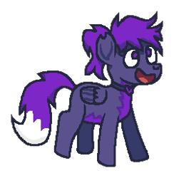 Size: 251x257 | Tagged: safe, artist:idadeerz, oc, collar, digital art, female, filly, foal, goopfilly, heart collar, imported from derpibooru, ms paint, oc only, pegasus, pony, simple background, smiling, solo, transparent background
