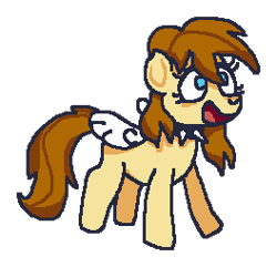 Size: 264x254 | Tagged: safe, artist:idadeerz, oc, oc:pon, collar, digital art, female, filly, foal, goopfilly, imported from derpibooru, ms paint, oc only, pegasus, pony, simple background, smiling, solo, spiked collar, transparent background