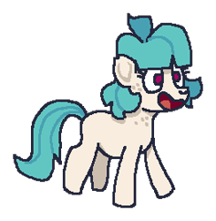 Size: 265x271 | Tagged: safe, artist:idadeerz, oc, oc:wind chime (idadeerz), digital art, earth pony, female, filly, foal, goopfilly, imported from derpibooru, missing cutie mark, ms paint, oc only, pony, simple background, smiling, solo, transparent background