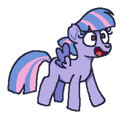 Size: 261x253 | Tagged: safe, artist:idadeerz, digital art, female, filly, foal, g4, goopfilly, imported from derpibooru, ms paint, pegasus, pony, simple background, smiling, solo, spread wings, transparent background, wind sprint, wings