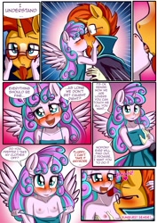 Size: 1302x1835 | Tagged: questionable, artist:anibaruthecat, princess flurry heart, comic:yes teacher, anthro, banned from derpibooru, comic, female, imported from twibooru, lolicon, sunburst, underage