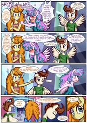Size: 1302x1835 | Tagged: suggestive, artist:anibaruthecat, princess flurry heart, comic:yes teacher, anthro, banned from derpibooru, comic, female, imported from twibooru, lolicon, pound cake, pumpkin cake, sunburst, underage