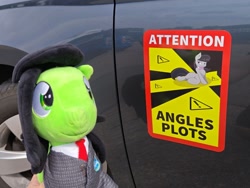 Size: 1280x960 | Tagged: safe, artist:joey darkmeat, oc, oc:filly anon, angles plot, butt, female, filly, foal, g4, imported from derpibooru, irl, octavia melody, photo, plot, plushie