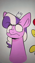 Size: 720x1280 | Tagged: safe, artist:crookedbeetles, apple bloom, diamond tiara, scootaloo, sweetie belle, angry, animated, apple bloom's bow, bow, cutie mark crusaders, diamond tiara is not amused, earth pony, eye clipping through hair, eyebrows, eyebrows visible through hair, female, filly, finger gun, finger guns, foal, frown, g4, hair bow, hoers, horn, imported from derpibooru, pegasus, pony, smiling, suddenly hands, unamused, unicorn, webm