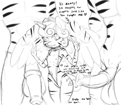 Size: 2000x1739 | Tagged: explicit, artist:poprocks, princess flurry heart, anthro, banned from derpibooru, big penis, bikini, black and white, breasts, clothes, female, grayscale, imported from twibooru, lolicon, monochrome, nipples, nudity, penis, sketch, sling bikini, striped, swimsuit, underage, zebra supremacy, zebradom