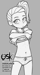 Size: 798x1500 | Tagged: suggestive, artist:oldskullkid, banned from derpibooru, child, clothes, equestria girls, female, imported from twibooru, lily pad (equestria girls), lolicon, panties, underage, underwear, young