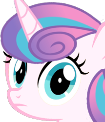 Size: 522x606 | Tagged: safe, artist:sharkstallion13, artist:thelooneyturtle, princess flurry heart, alicorn, edit, female, filly, filly flurry heart, foal, g4, imported from derpibooru, looking at you, my little pony: friendship is magic, stare, sweetie belle's stare