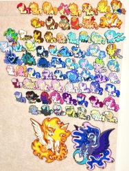 Size: 1536x2048 | Tagged: safe, artist:wuyou, apple bloom, applejack, fluttershy, photo finish, pinkie pie, princess celestia, princess flurry heart, princess luna, queen chrysalis, rainbow dash, rarity, shining armor, spike, starlight glimmer, sweetie belle, tempest shadow, twilight sparkle, oc, alicorn, autumn blaze, baby, baby pony, bat ponified, bat pony, beatnik rarity, beret, berry punch, big macintosh, bon bon, braeburn, changedling, changeling, changeling queen, cheerilee, cheese sandwich, chibi, classical hippogriff, clothes, coco pommel, coloratura, cozy glow, craft, daring do, daybreaker, derpy hooves, dj pon-3, dot eyes, dragon, earth pony, enamel pin, fancypants, female, filly, fizzlepop berrytwist, flash magnus, fleur-de-lis, flutterbat, foal, g4, gilda, granny smith, griffon, hat, hippogriff, horn, imported from derpibooru, irl, king sombra, king thorax, kirin, lightning dust, limestone pie, luster dawn, lyra heartstrings, male, mane-iac, mare, maud pie, mayor mare, minuette, nightmare moon, nurse redheart, pear butter, pegasus, photo, pin, pony, princess cadance, race swap, radiant hope, rara, roseluck, sapphire shores, silverstream, somnambula, spitfire, stallion, sugar belle, sunburst, sunset shimmer, sweater, sweetie drops, thorax, thunderlane, tree hugger, trixie, unicorn, uniform, vapor trail, vinyl scratch, washouts uniform, winged spike, wings, young mistmane, zebra, zecora