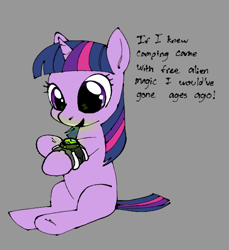 Size: 559x611 | Tagged: safe, artist:quillyblott, twilight sparkle, ben 10, dialogue, female, filly, filly twilight sparkle, foal, g4, horn, imported from derpibooru, omnitrix, unicorn, unicorn twilight, voice actor joke, young, younger