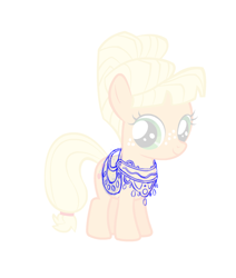 Size: 1000x1178 | Tagged: safe, artist:robin mitchell, applejack, alternate hairstyle, clothes, concept art, earth pony, female, filly, foal, g4, imported from derpibooru, my little pony: friendship is magic, official, production art, simple background, the cutie mark chronicles, white background, younger