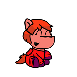 Size: 1280x1280 | Tagged: safe, artist:josephthedumbimpostor, oc, oc:maria meltdown, among us, baby, earth pony, earth pony oc, female, filly, foal, imported from derpibooru, oc only, simple background, solo, transparent background