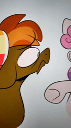 Size: 720x1280 | Tagged: safe, artist:crookedbeetles, button mash, sweetie belle, oc, abuse, animated, chowder, colt, earth pony, eye clipping through hair, eyebrows, eyebrows visible through hair, female, filly, foal, g4, hat, horn, imported from derpibooru, male, mare, pony, propeller hat, screaming, ship:sweetiemash, shipping, sound, straight, suddenly hands, unicorn, webm, yelling