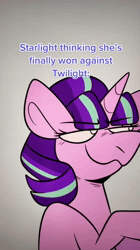 Size: 720x1280 | Tagged: safe, artist:crookedbeetles, rainbow dash, starlight glimmer, twilight sparkle, alicorn, animated, editorial cutie mark, eye clipping through hair, female, fight, filly, filly rainbow dash, foal, g4, horn, imported from derpibooru, magic, mare, my little pony: friendship is magic, pegasus, pony, s5 starlight, the cutie re-mark, unicorn, vulgar, webm, younger