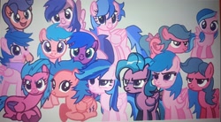 Size: 3847x2124 | Tagged: safe, artist:oumirot, series:oumirot series too many ponies, baby, baby firefly, baby pony, female, filly, filly firefly, firefly, firefly (rule 63), foal, g1, g1 to g4, g4, generation leap, imported from derpibooru, pegasus, photo, picture of a screen, pony, rule 63