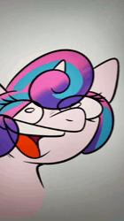 Size: 720x1280 | Tagged: safe, artist:crookedbeetles, princess flurry heart, shining armor, alicorn, animated, bob belcher, bob's burgers, eye clipping through hair, eyebrows, eyebrows visible through hair, father and child, father and daughter, female, filly, foal, g4, horn, imported from derpibooru, louise belcher, male, pdh, pony, sound, stallion, suddenly hands, unicorn, webm
