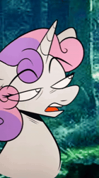 Size: 720x1280 | Tagged: safe, artist:crookedbeetles, apple bloom, scootaloo, sweetie belle, animated, apple bloom's bow, bow, cutie mark crusaders, earth pony, editorial cutie mark, eye clipping through hair, eyebrows, eyebrows visible through hair, female, filly, foal, forest, g4, hair bow, hoers, horn, imported from derpibooru, laughing, lost, nature, outdoors, pegasus, pony, sound, suddenly hands, tree, trio, unicorn, webm