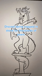 Size: 720x1280 | Tagged: safe, artist:crookedbeetles, apple bloom, scootaloo, sweetie belle, animated, apple bloom's bow, bow, cutie mark crusaders, discord, draconequus, earth pony, eye clipping through hair, eyebrows, eyebrows visible through hair, female, filly, foal, g4, hair bow, horn, imported from derpibooru, kanye west, male, my little pony: friendship is magic, pegasus, pony, sound, statue, the return of harmony, unicorn, vulgar, webm