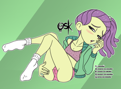 Size: 1895x1386 | Tagged: suggestive, artist:oldskullkid, banned from derpibooru, cameltoe, child, clothes, equestria girls, human, imported from twibooru, lily pad (equestria girls), lilybutt, lolicon, underage, underwear, young