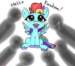 Size: 4000x3500 | Tagged: suggestive, artist:littlenaughtypony, spoiler:g6, female, filly, foal, g6, implied foalcon, imported from derpibooru, lightning eyes, open mouth, open smile, pegasus, pony, rainbow dash (g6), shadow, simple background, smiling, thunderbolt, white background