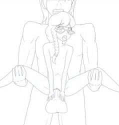 Size: 1280x1343 | Tagged: explicit, silver spoon, 30 minute art challenge, banned from derpibooru, big mcintosh, human, humanized, imported from twibooru, lolicon, underage