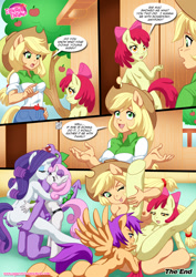 Size: 1024x1448 | Tagged: explicit, artist:bbmbbf, apple bloom, applejack, rarity, scootaloo, spike, sweetie belle, comic:also rarity, age difference, anal, anal fingering, anal insertion, anthro, apple sisters, applecest, banned from derpibooru, bisexual, bloomjack, breasts, comic, delicious flat chest, dildo, equestria girls outfit, equestria untamed, female, female on male, fingering, flatie belle, flattle bloom, group sex, implied applemac, implied incest, implied shipping, implied straight, imported from twibooru, incest, insertion, lesbian, lolicon, male, mare on filly, misspelling of you're, nipples, nudealoo, nudity, orgy, palcomix, pegging, raribelle, raricest, scootabloom, scootaflat, sex, sex toy, shipping, siblings, sisters, sparibelle, sparity, spikebelle, straight, strapon, threesome, underage