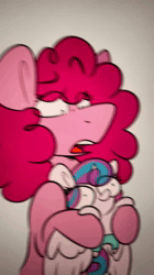 Size: 720x1280 | Tagged: semi-grimdark, artist:crookedbeetles, pinkie pie, princess flurry heart, rainbow dash, abuse, alicorn, animated, blender (object), earth pony, eye clipping through hair, eyebrows, eyebrows visible through hair, female, filly, flurrybuse, foal, g4, imminent death, imported from derpibooru, mare, pegasus, pony, sound, throwing, webm