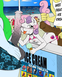 Size: 2000x2500 | Tagged: explicit, artist:poprocks, apple bloom, scootaloo, sweetie belle, anthro, areola, balls, banned from derpibooru, breasts, cutie mark, earth pony, english, erect nipples, erection, female, g4, handjob, horsecock, hotdogging, imported from twibooru, loli prostitute, lolicon, male, nipple piercing, nipples, nudity, pegasus, penis, penis on face, piercing, prostitute, prostitution, sex, small breasts, tail, tail pull, text, the cmc's cutie marks, underage, unicorn