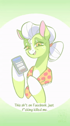 Size: 360x640 | Tagged: safe, artist:lovely.brew, apple bloom, applejack, diamond tiara, pinkie pie, alternate hairstyle, animated, apple bloom's bow, apple family, apple siblings, apple sisters, applejack's hat, big macintosh, bow, brother and sister, cellphone, censored, censored vulgarity, christmas, christmas tree, clothes, cookie, cowboy hat, crumbs, crying, diamond tiara is not amused, earth pony, eye bulging, eyes closed, facebook, fake beard, female, filly, filthy rich, foal, food, g4, granny smith, grin, gritted teeth, hair bow, hat, holiday, implied cozy glow, implied king sombra, implied mudbriar, implied queen chrysalis, imported from derpibooru, jewelry, laughing, letter, list, male, mare, markings, meme, mouth hold, nintendo, pencil, phone, pinkie pie is not amused, plate, poison, pony, present, redesign, robe, santa claus, siblings, sisters, smartphone, smiling, sound, spirit of hearth's warming presents, spoiled rich, stallion, suddenly hands, tears of laughter, teeth, tiara, tree, unamused, unshorn fetlocks, vulgar, wall of tags, webm, wii u