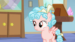 Size: 1920x1080 | Tagged: safe, editor:zyuva, cabinet, cozy glow, crystal, derpibooru exclusive, edit, edited screencap, female, filly, foal, g4, imported from derpibooru, indoors, low effort, marks for effort, my little pony: friendship is magic, pegasus, pony, screencap, season 8, solo, starlight's office, wallpaper, wallpaper edit, window