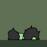 Size: 185x187 | Tagged: safe, artist:plunger, oc, oc:filly anon, desktop, desktop ponies, earth pony, female, filly, foal, green background, imported from derpibooru, knocked out, lying down, oc only, on ground, pixel art, pony, shimeji, simple background, sleeping, solo, sprite, unconscious