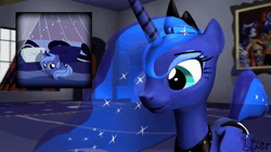 Size: 1920x1080 | Tagged: safe, artist:liker5492, princess luna, 3d, ai content, ai voice, alicorn, animated, baby, baby luna, baby pony, bad, bed, fail, female, filly, filly luna, foal, funny, future, g4, horn, imported from derpibooru, indoors, mare, meme, night, nightmare moon, on bed, past, photo, pillow, pony, princess, reaction image, sound, source filmmaker, source needed, unicorn, video, webm, younger