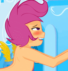 Size: 336x349 | Tagged: explicit, artist:theminus, scootaloo, animated, banned from derpibooru, breasts, delicious flat chest, equestria girls, gif, imported from twibooru, lolicon, sex, solo, underage