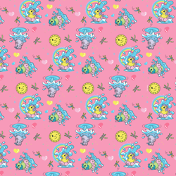 Size: 8000x8000 | Tagged: safe, baby, baby pony, baby sea ponies, bow, cafepress, dragonfly, female, filly, floaty, foal, g1, group, hair bow, heart, imported from derpibooru, inner tube, insect, official, pattern, pony, pool toy, sea pony (g1), sea shimmer, sea star, simple background, stock vector, sun, surf rider, water
