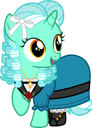 Size: 880x1200 | Tagged: safe, artist:cloudy glow, alternative fashion, american girls, blue dress, bow, cecile rey, classic lolita, clothes, cute, dress, female, filly, filly lyra heartstrings, foal, g4, hair bow, horn, imported from derpibooru, j-fashion, lolita fashion, lyra heartstrings, lyrabetes, open mouth, open smile, pony, puffy sleeves, simple background, smiling, solo, transparent background, unicorn, younger